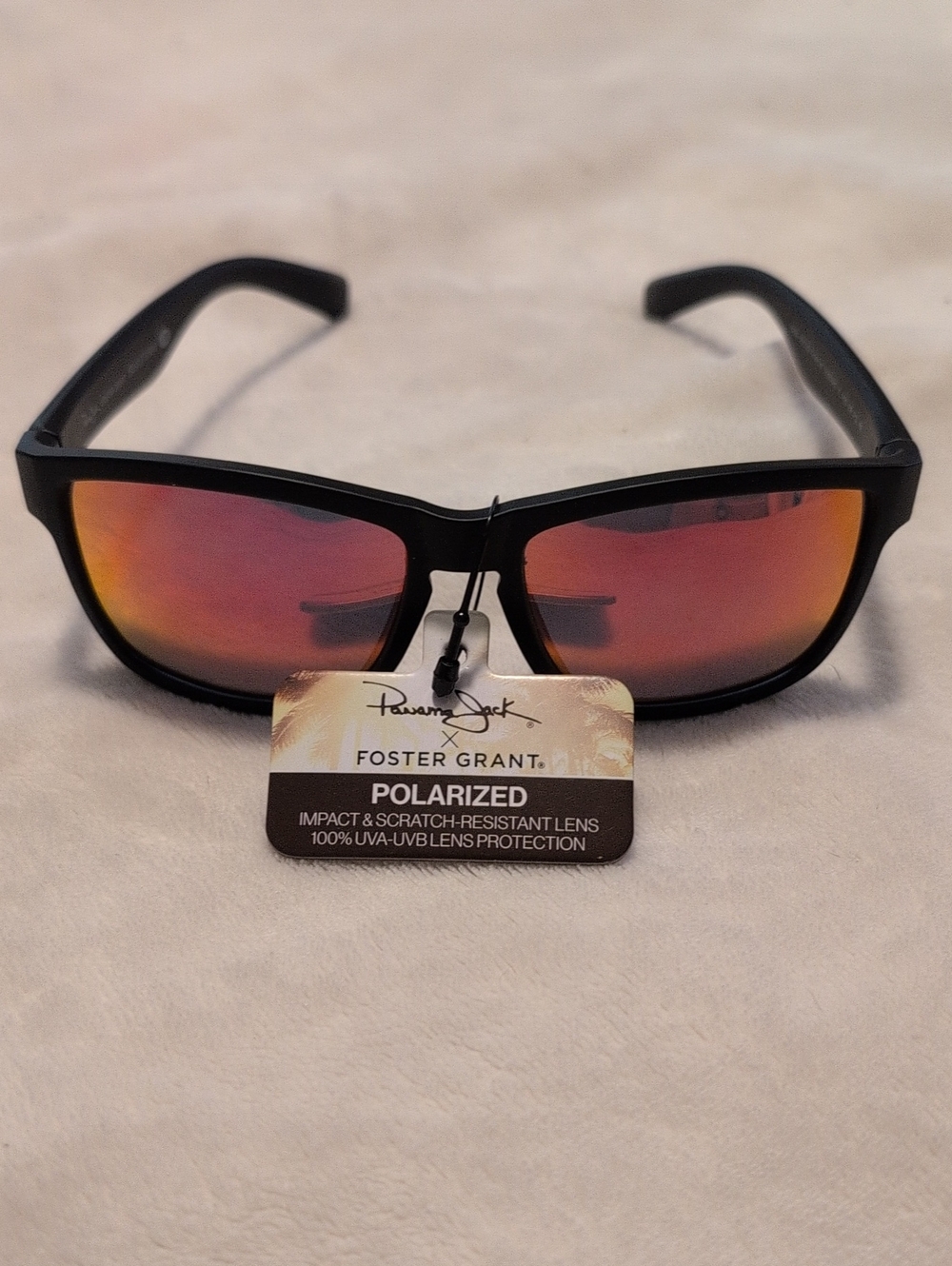 NWT Panama Jack Foster Grant Mens Polarized Orange Mirror Sunglasses